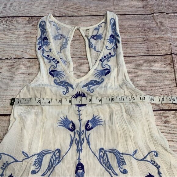 Free People White Adelaide Festival Slip Dress Size Xs - Picture 12 of 13